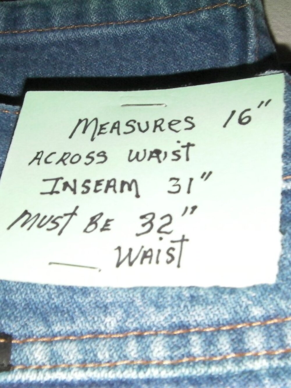 Mens Jeans sz 32x31 - Picture 2 of 3